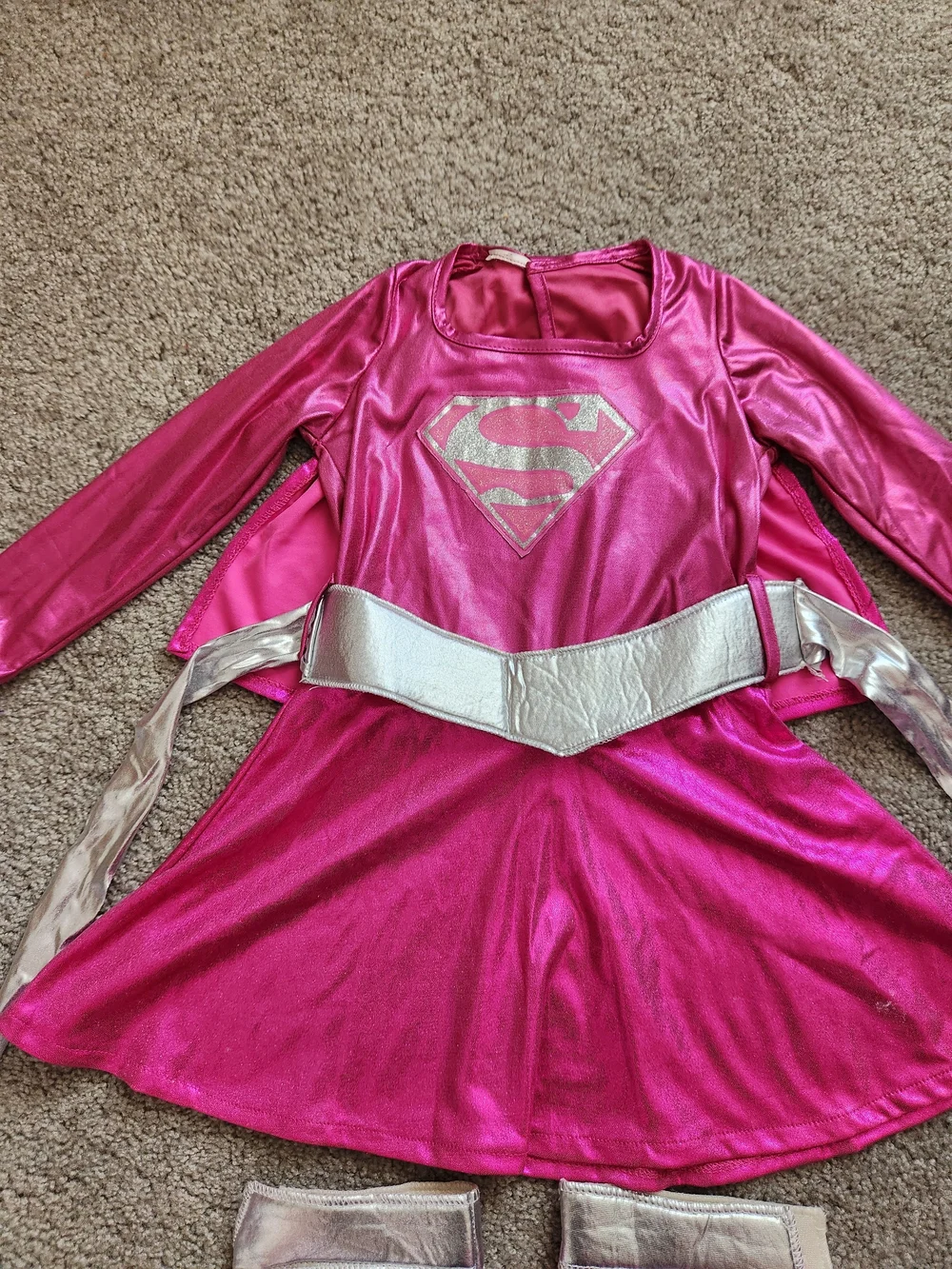 Pink Supergirl Kids Halloween Costume - 4T / 5T